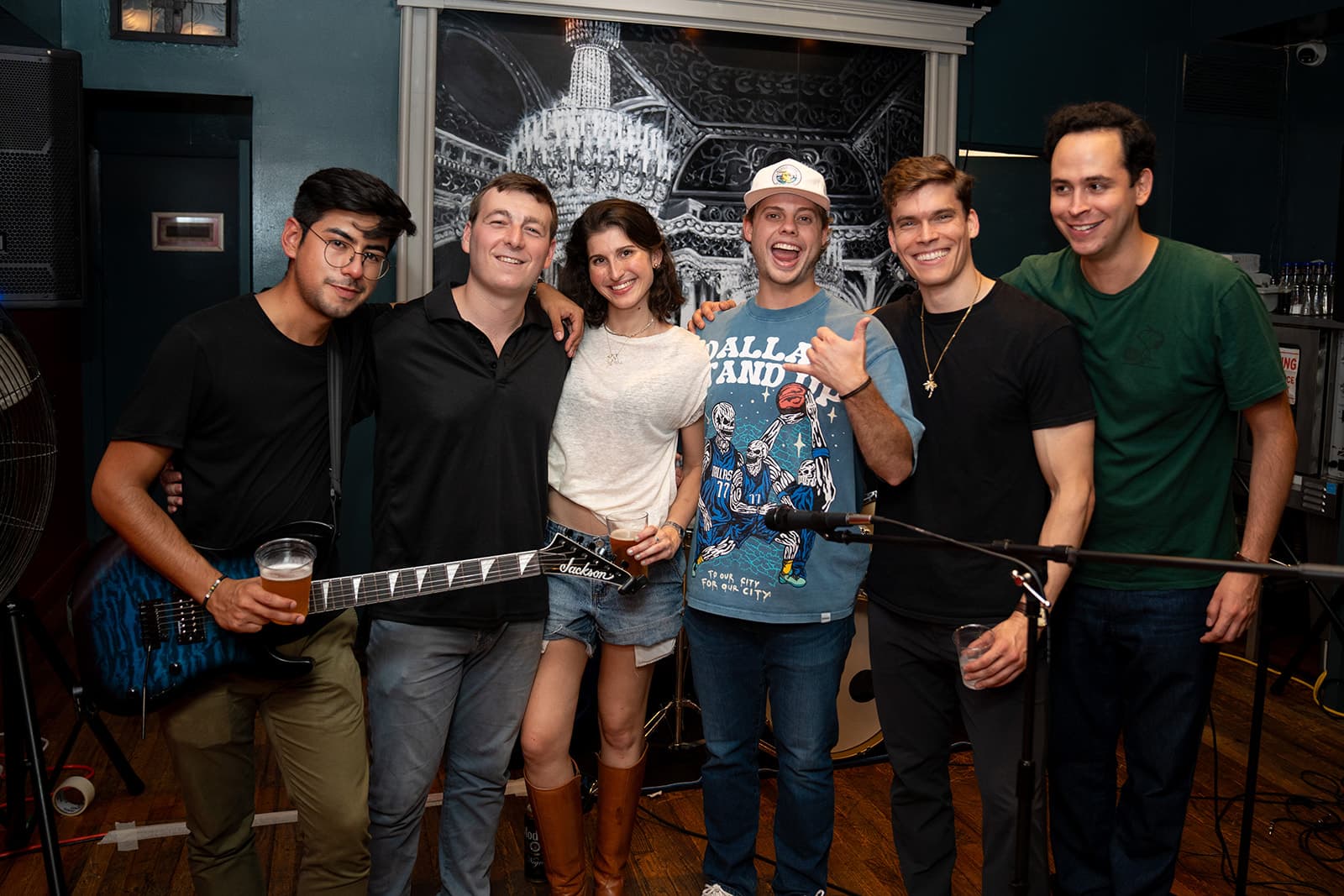 The members of Dog House together at a New York City venue